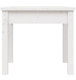 VidaXL Tuinbank 50x44x45 cm massief grenenhout wit