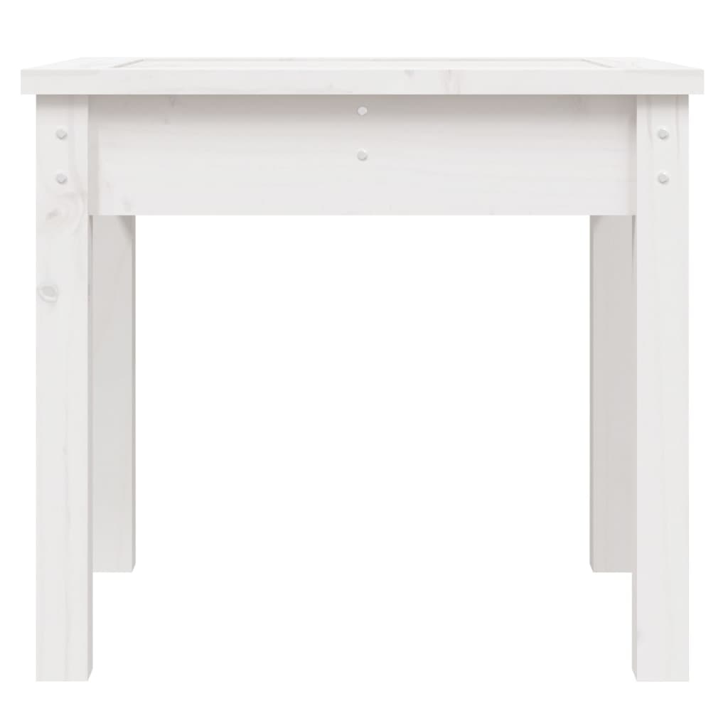 VidaXL Tuinbank 50x44x45 cm massief grenenhout wit