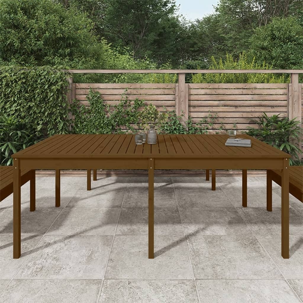 VidaXL Tuintafel 203,5x100x76 cm massief grenenhout honingbruin