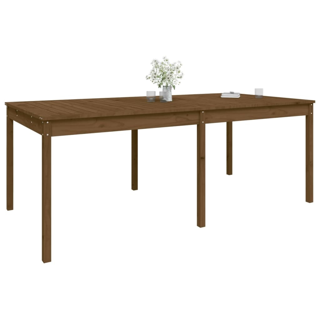 VidaXL Tuintafel 203,5x100x76 cm massief grenenhout honingbruin
