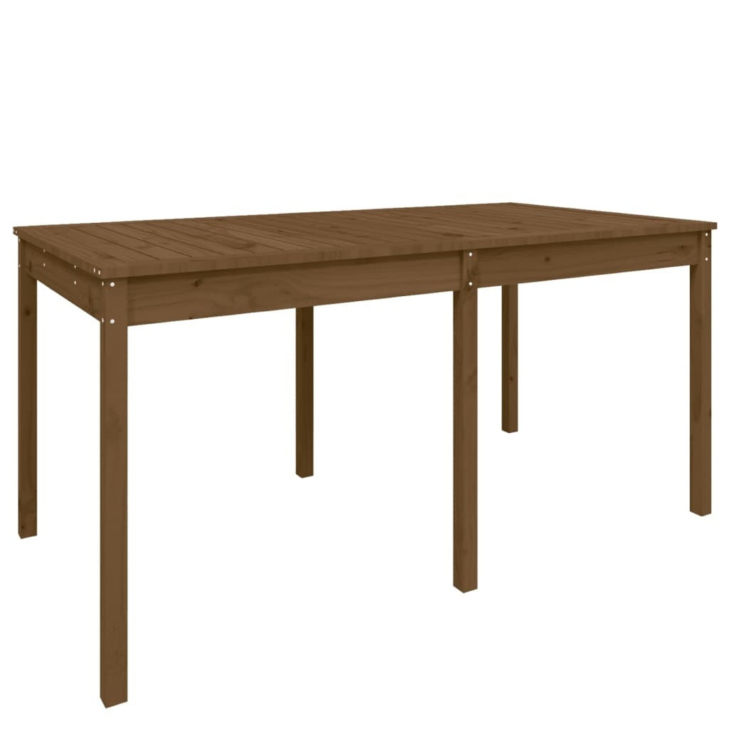 vidaXL Tuintafel 159,5x82,5x76 cm massief grenenhout honingbruin