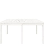 VidaXL Tuintafel 159,5x82,5x76 cm massief grenenhout wit