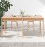 vidaXL Tuintafel 159,5x82,5x76 cm massief grenenhout