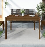 vidaXL Tuintafel 121x82,5x76 cm massief grenenhout honingbruin