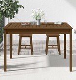 vidaXL Tuintafel 121x82,5x76 cm massief grenenhout honingbruin