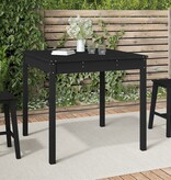VidaXL Tuintafel 82,5x82,5x76 cm massief grenenhout zwart