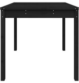 VidaXL Tuintafel 82,5x82,5x76 cm massief grenenhout zwart