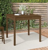 VidaXL Tuintafel 82,5x82,5x76 cm massief grenenhout honingbruin
