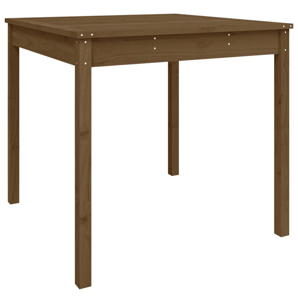 vidaXL Tuintafel 82,5x82,5x76 cm massief grenenhout honingbruin