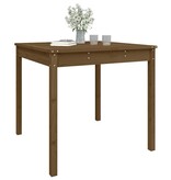 VidaXL Tuintafel 82,5x82,5x76 cm massief grenenhout honingbruin