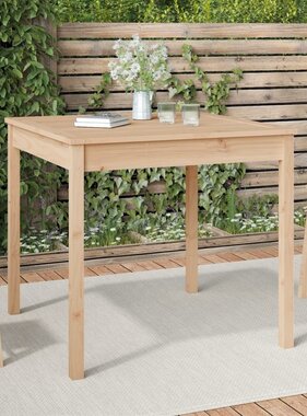 vidaXL Tuintafel 82,5x82,5x76 cm massief grenenhout