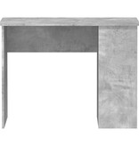VidaXL Bureau 100x55x75 cm bewerkt hout betongrijs