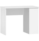 VidaXL Bureau 100x55x75 cm bewerkt hout wit