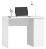 VidaXL Bureau 100x55x75 cm bewerkt hout wit