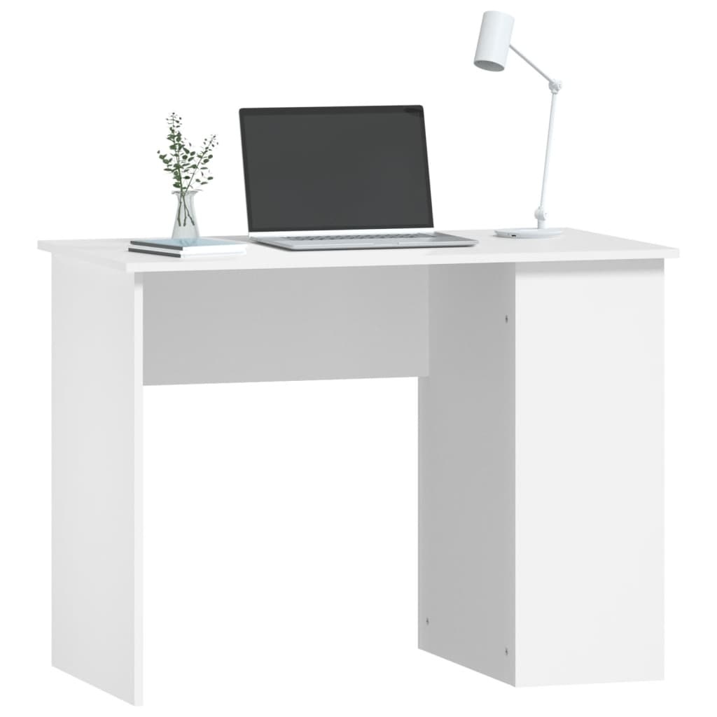 VidaXL Bureau 100x55x75 cm bewerkt hout wit