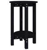 VidaXL Salontafel Ø 40x60 cm massief grenenhout zwart