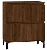 VidaXL Dressoir 60x35x70 cm bewerkt hout bruineikenkleurig