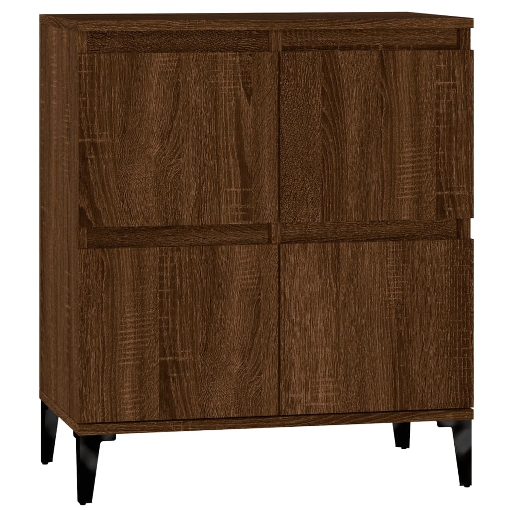 VidaXL Dressoir 60x35x70 cm bewerkt hout bruineikenkleurig