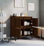 VidaXL Dressoir 60x35x70 cm bewerkt hout bruineikenkleurig