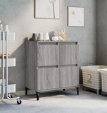 VidaXL Dressoir 60x30x75 cm bewerkt hout grijs sonoma eikenkleurig