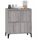 VidaXL Dressoir 60x30x75 cm bewerkt hout grijs sonoma eikenkleurig
