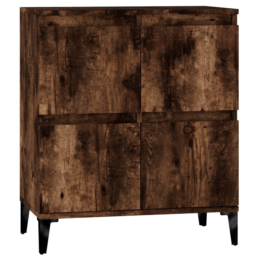 VidaXL Dressoir 60x35x70 cm bewerkt hout gerookt eikenkleurig