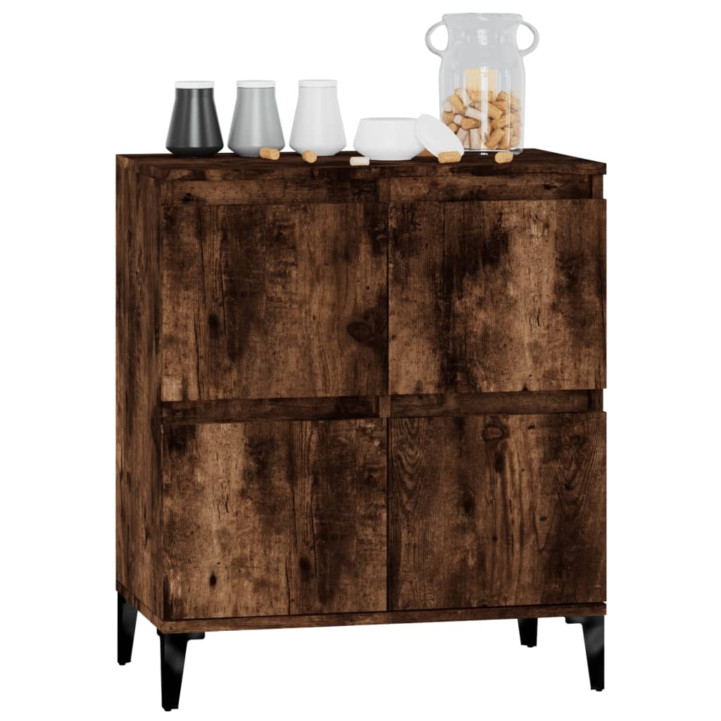 VidaXL Dressoir 60x35x70 cm bewerkt hout gerookt eikenkleurig