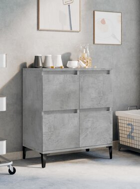 VidaXL Dressoir 60x35x70 cm bewerkt hout betongrijs