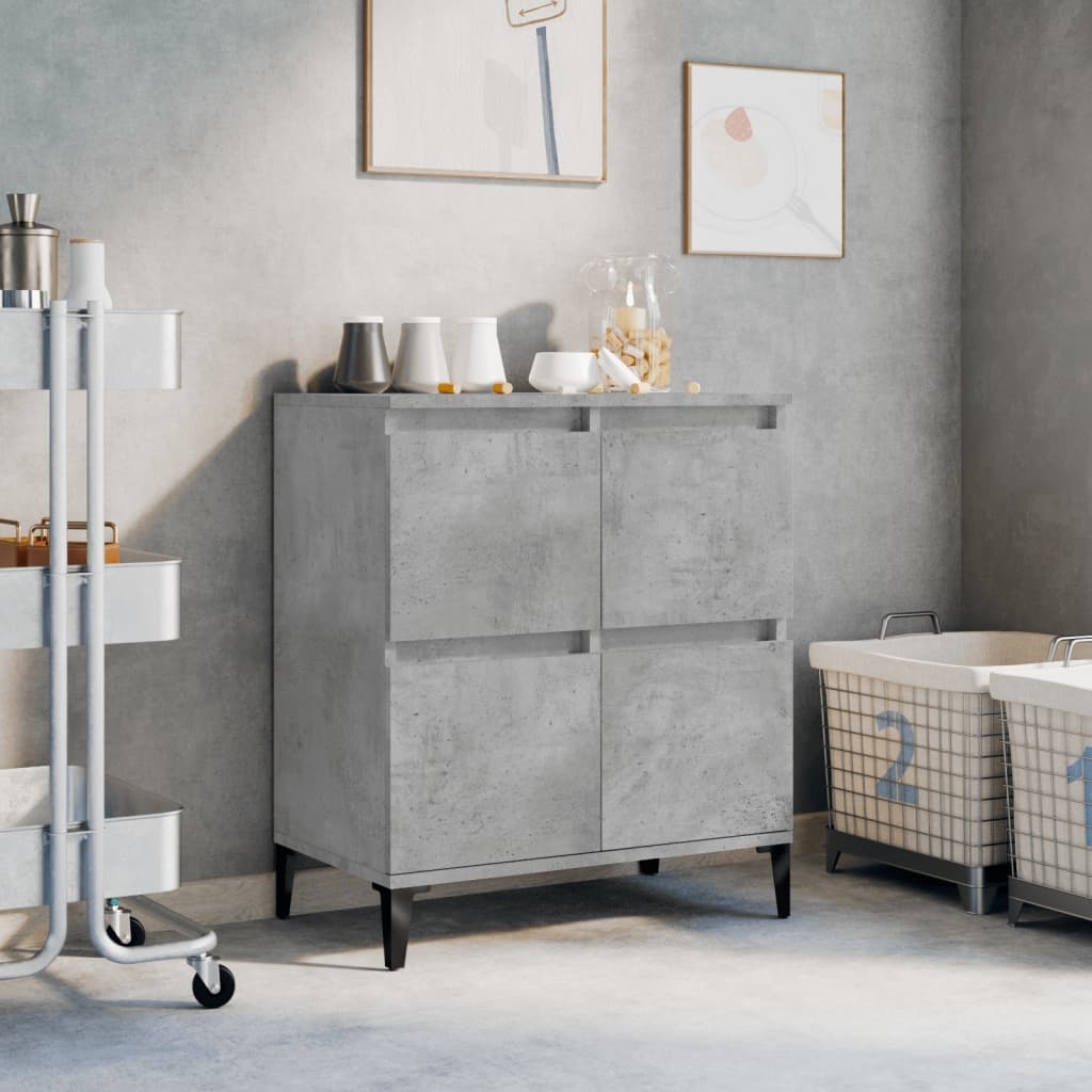 VidaXL Dressoir 60x35x70 cm bewerkt hout betongrijs