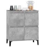 VidaXL Dressoir 60x35x70 cm bewerkt hout betongrijs