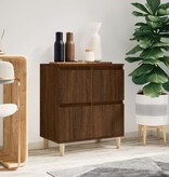 VidaXL Dressoir 60x35x70 cm bewerkt hout bruineikenkleurig