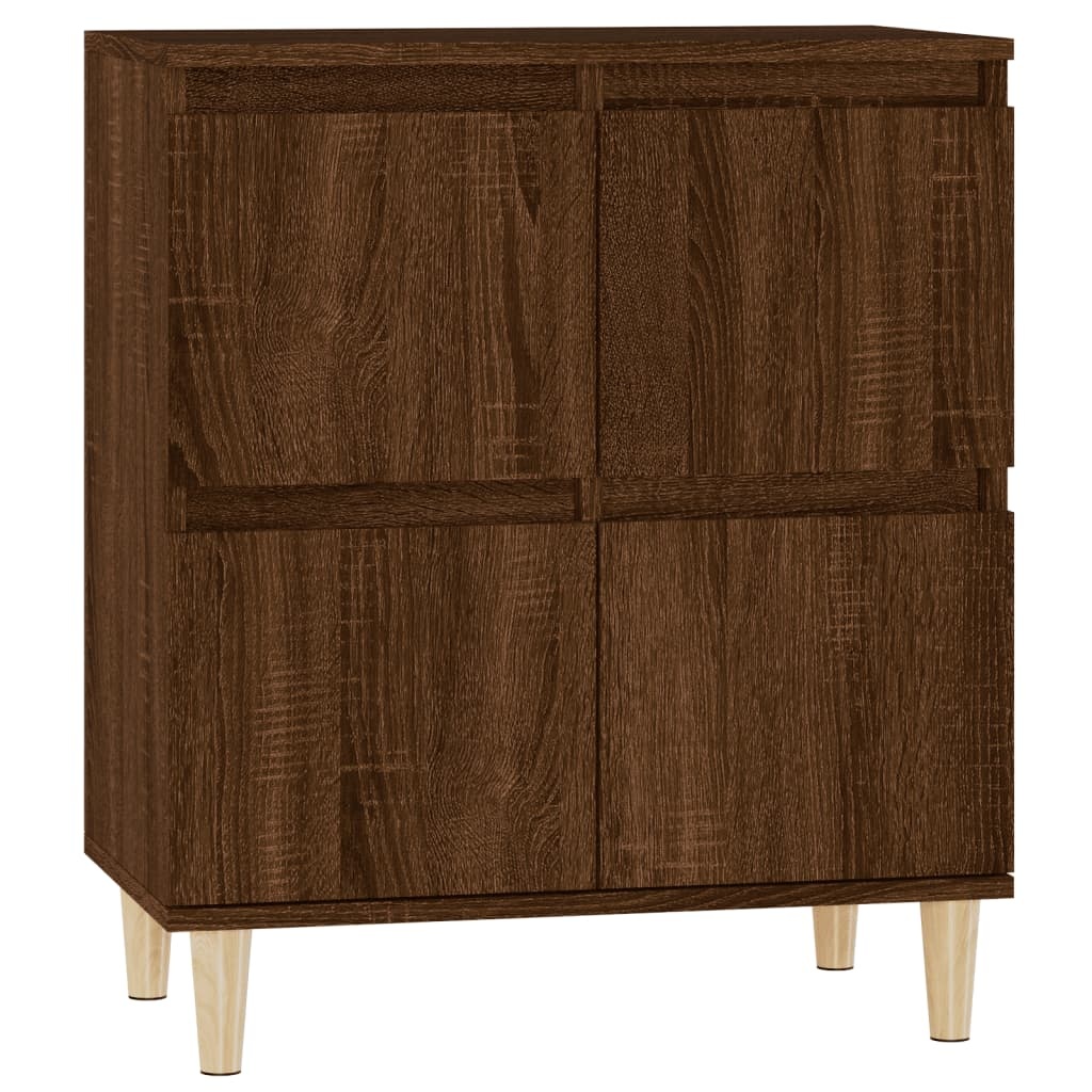 VidaXL Dressoir 60x35x70 cm bewerkt hout bruineikenkleurig