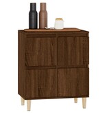 VidaXL Dressoir 60x35x70 cm bewerkt hout bruineikenkleurig