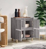 VidaXL Dressoir 60x30x75 cm bewerkt hout grijs sonoma eikenkleurig