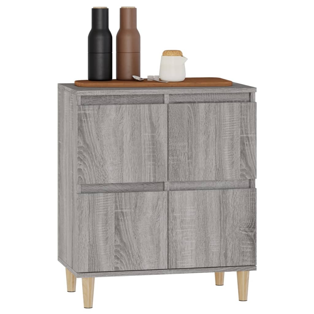 VidaXL Dressoir 60x30x75 cm bewerkt hout grijs sonoma eikenkleurig