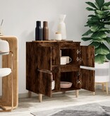 VidaXL Dressoir 60x35x70 cm bewerkt hout gerookt eikenkleurig