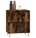 VidaXL Dressoir 60x35x70 cm bewerkt hout gerookt eikenkleurig
