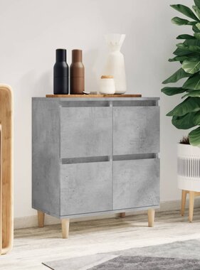 VidaXL Dressoir 60x35x70 cm bewerkt hout betongrijs