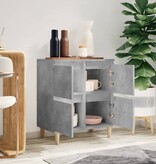 VidaXL Dressoir 60x35x70 cm bewerkt hout betongrijs