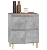 VidaXL Dressoir 60x35x70 cm bewerkt hout betongrijs