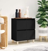 VidaXL Dressoir 60x35x70 cm bewerkt hout zwart