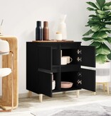 VidaXL Dressoir 60x35x70 cm bewerkt hout zwart