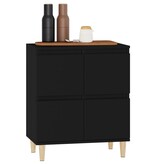 VidaXL Dressoir 60x35x70 cm bewerkt hout zwart