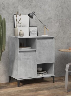 VidaXL Dressoir 60x35x70 cm bewerkt hout betongrijs