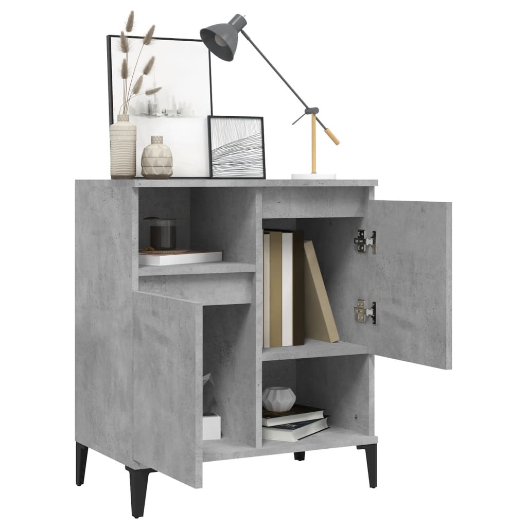 VidaXL Dressoir 60x35x70 cm bewerkt hout betongrijs