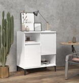 VidaXL Dressoir 60x35x70 cm bewerkt hout hoogglans wit