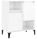 VidaXL Dressoir 60x35x70 cm bewerkt hout hoogglans wit