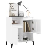 VidaXL Dressoir 60x35x70 cm bewerkt hout hoogglans wit