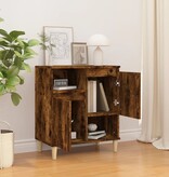 VidaXL Dressoir 60x35x70 cm bewerkt hout gerookt eikenkleurig