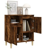 VidaXL Dressoir 60x35x70 cm bewerkt hout gerookt eikenkleurig